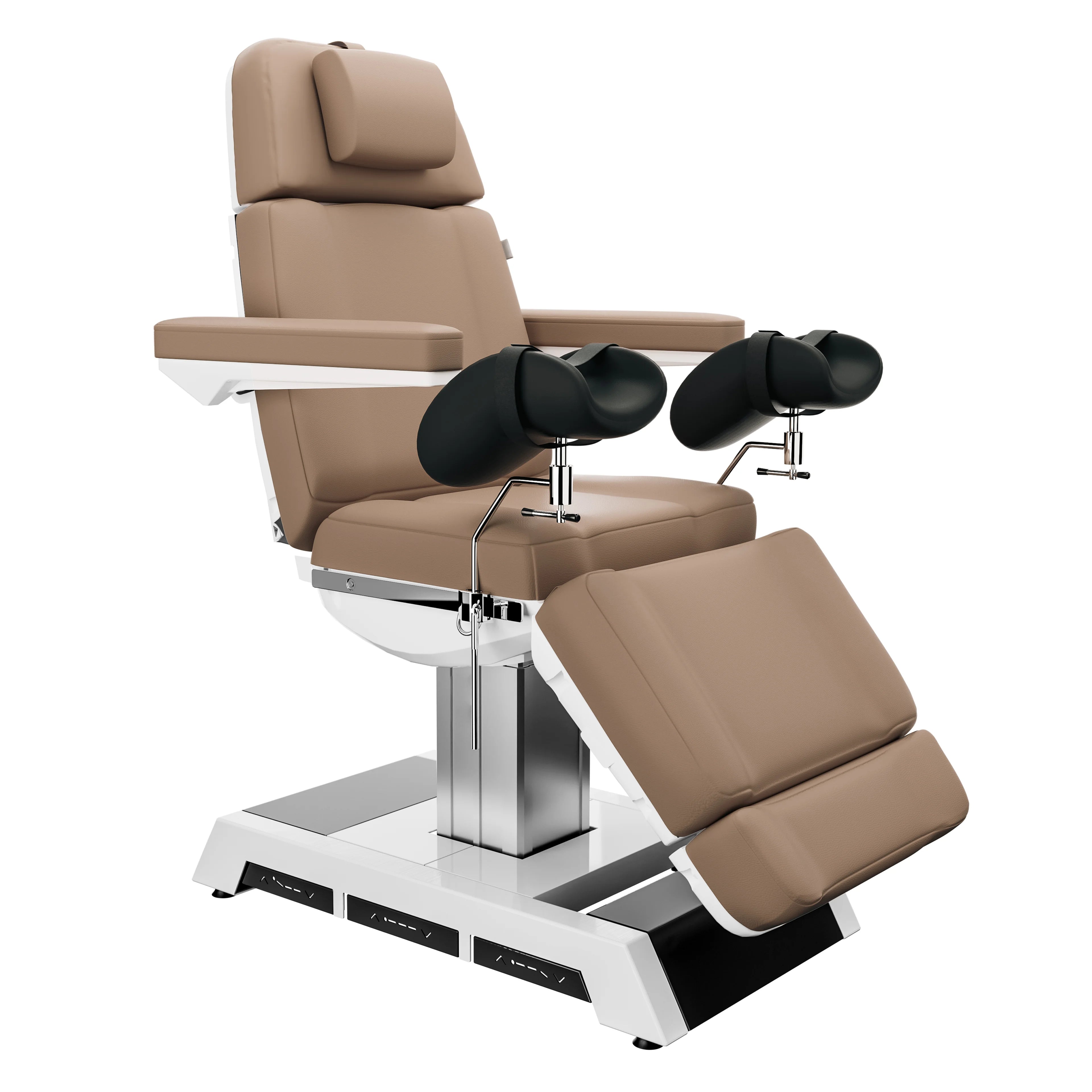 SPAMARC . Adones (Brown) . OBGYN & GYNECOLOGY . STIRRUPS . 4 MOTOR SPA TREATMENT CHAIR/BED