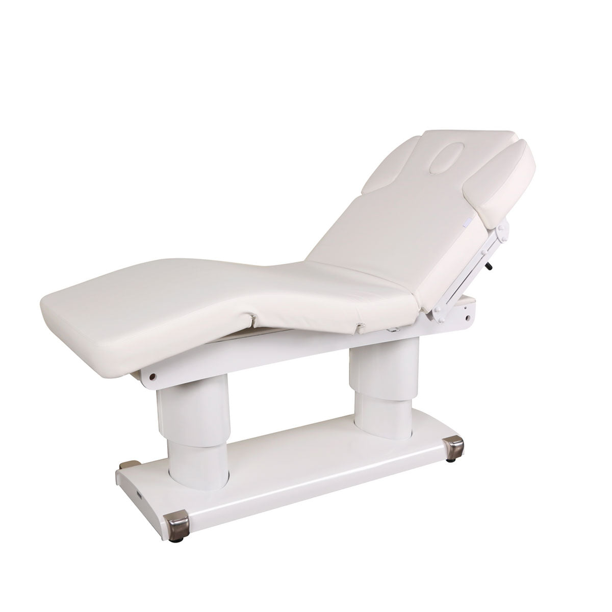 SpaMarc . Cooper (All White) . Massage Bed . Wooden . 3 ElectricMotor