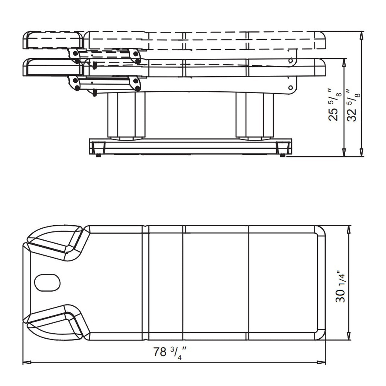 SpaMarc . Cooper (All White) . Massage Bed . Wooden . 3 ElectricMotor