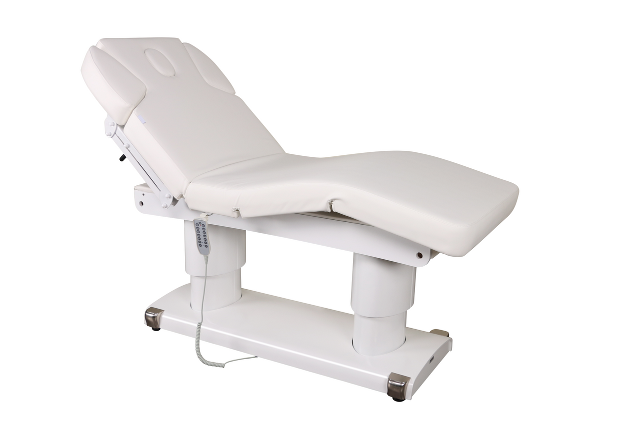 SpaMarc . Cooper (All White) . Massage Bed . Wooden . 3 ElectricMotor