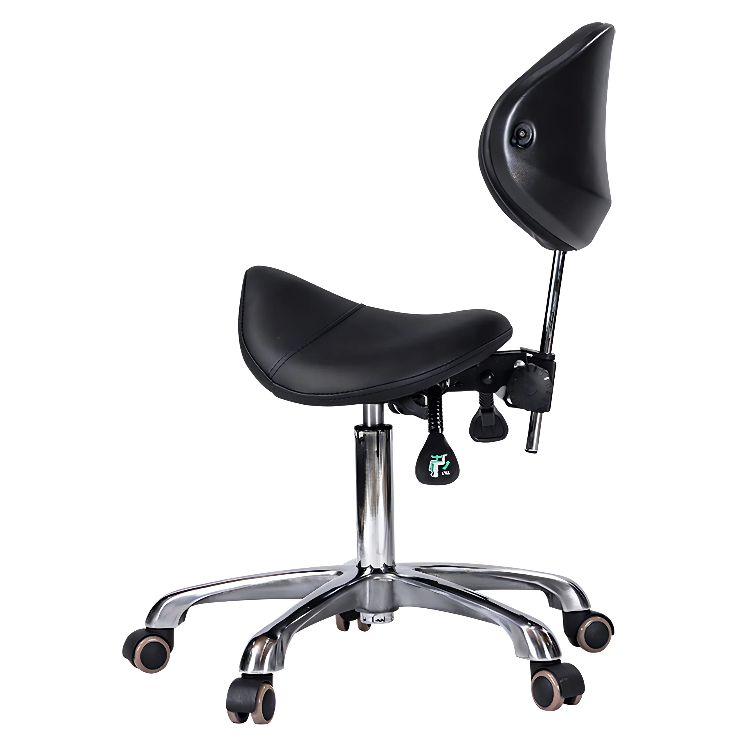 SPAMARC . Marnie (Black) . Saddle Seat . Stool