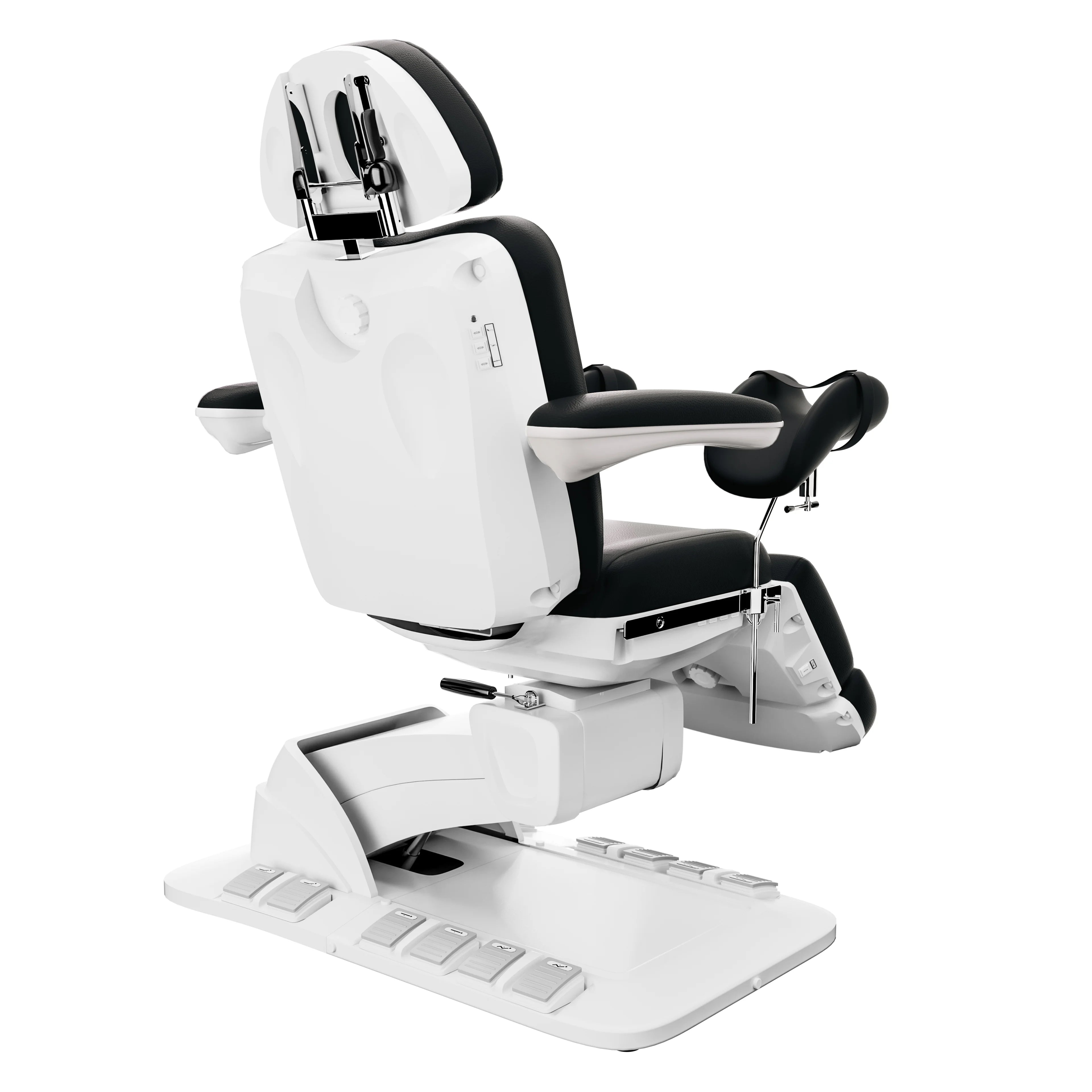 SPAMARC . Novato (Black) . OBGYN & GYNECOLOGY . STIRRUPS . ROTATING . 4 MOTOR SPA TREATMENT CHAIR/BED