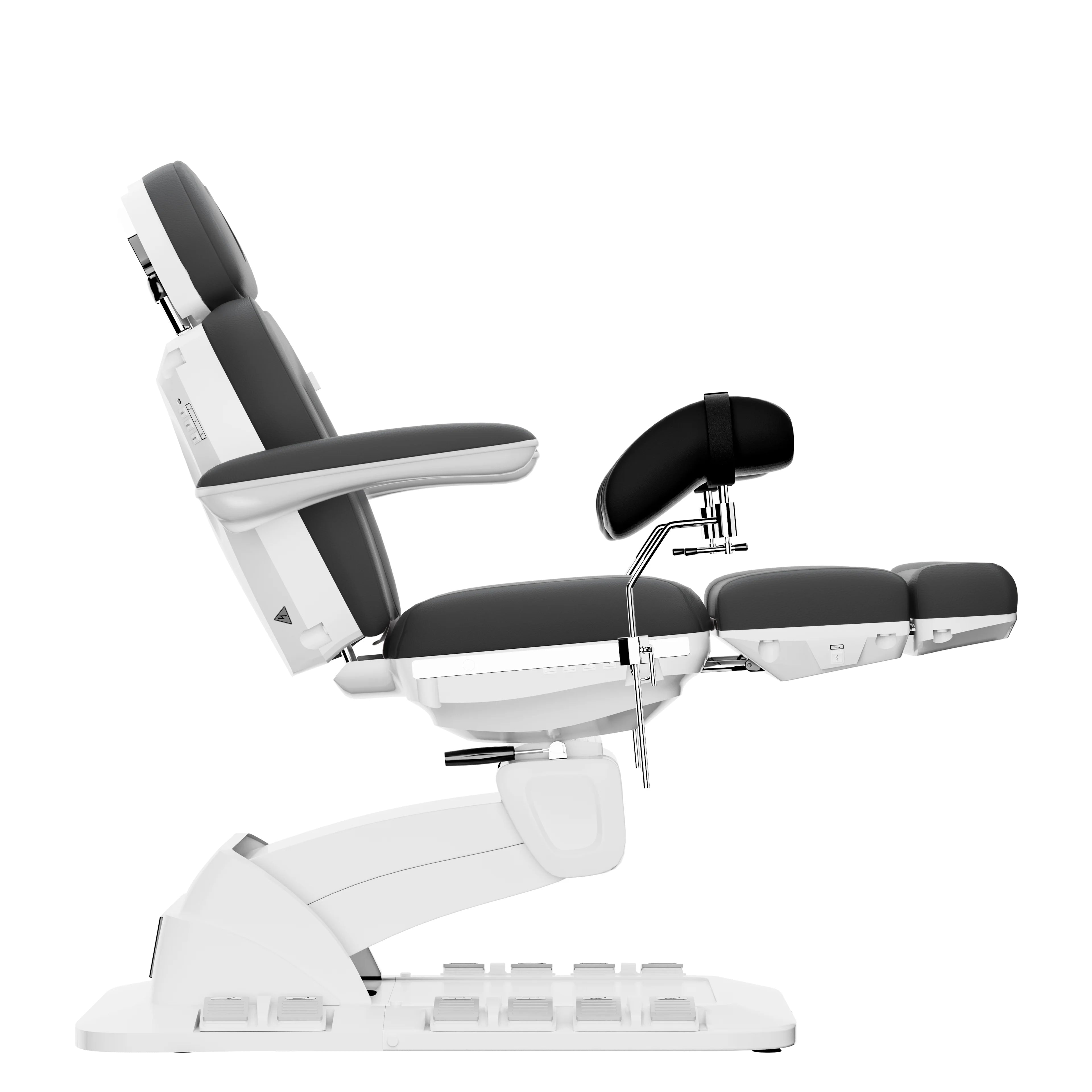 SPAMARC . Novato (Dark Gray) . OBGYN & GYNECOLOGY . STIRRUPS . ROTATING . 4 MOTOR SPA TREATMENT CHAIR/BED