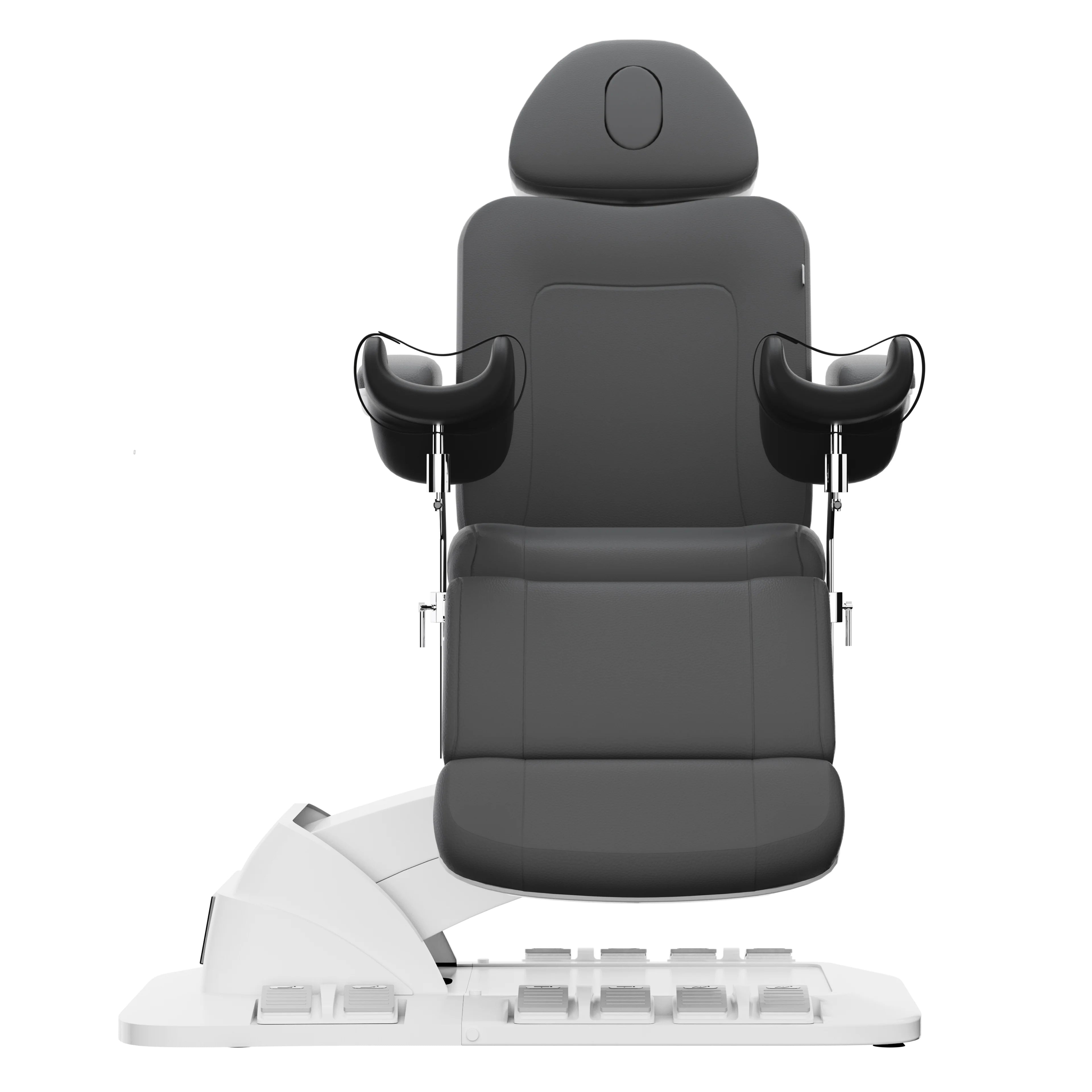 SPAMARC . Novato (Dark Gray) . OBGYN & GYNECOLOGY . STIRRUPS . ROTATING . 4 MOTOR SPA TREATMENT CHAIR/BED